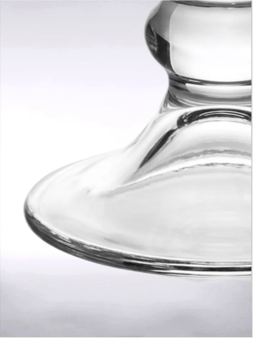 Flared Frosted Etched Footed Vase – 10” Elegant Crystal-Style Design